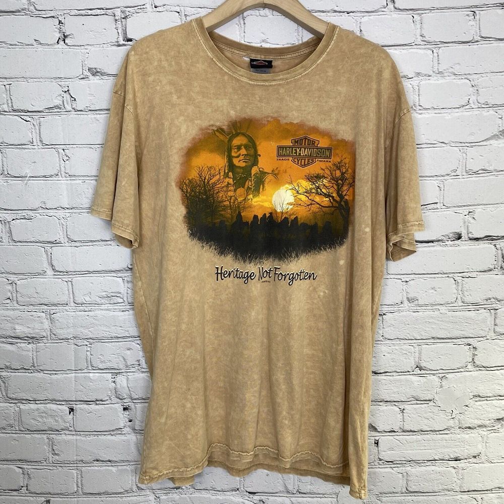 Harley Davidson Mens Cherohala Skyway Heritage Not Forgotten 2015 Shirt Size XL